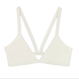 Mikoh M Honolulu Bikini Top in Bone (white)